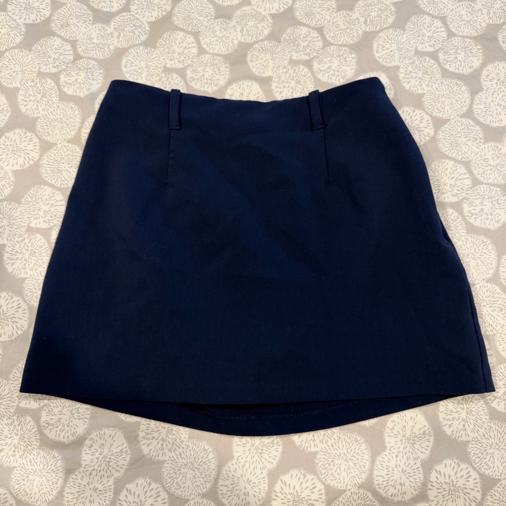 Abercrombie & Fitch Navy Suiting Mini Skort, Size Small